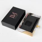 Matte Black Cosmetic Packaging Box Cardboard For Lip Serum