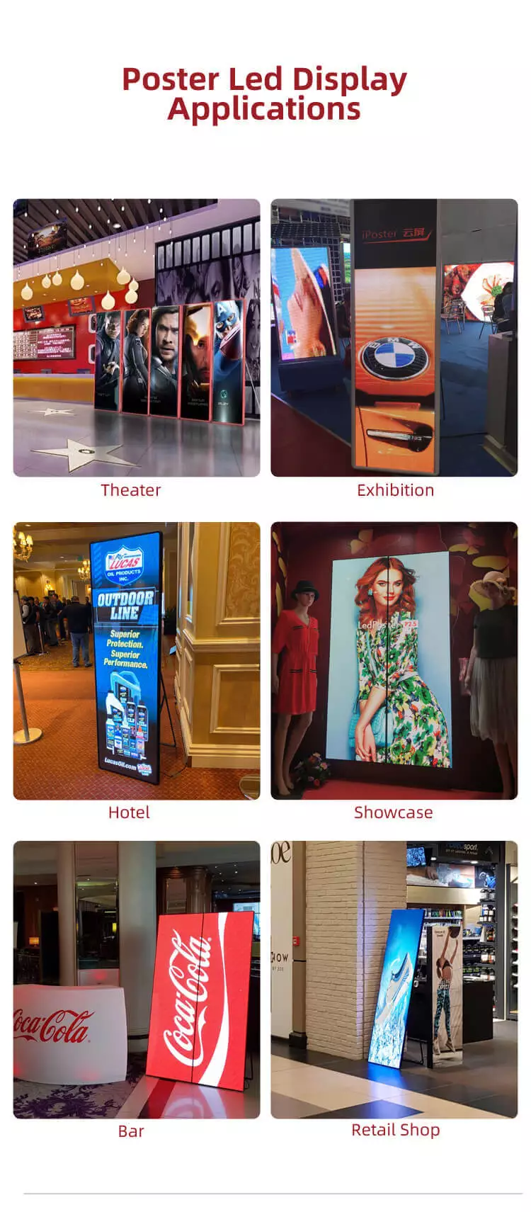P2 P2.5 P3 Movable Floor Standing Digital Led Poster Display Wifi 4G for Outdoor
