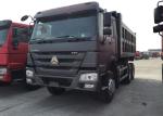 Automatic Sinotruk Howo Dump Truck , Commercial 10 Wheeler Dump Truck