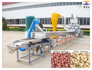 Quality Peanut Kernel Blanching Machine , Blanched Peanut Production Line Low Noise wholesale