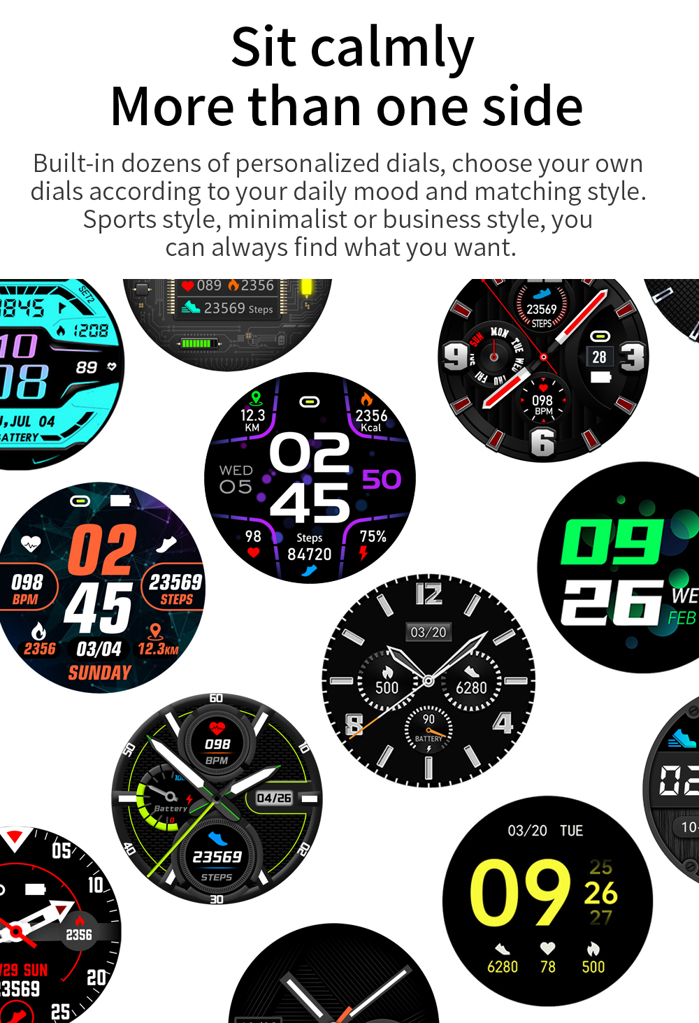 65G Bluetooth Calling Smartwatch 200mAH Health Monitoring Bracelet IP67 Waterproof Band