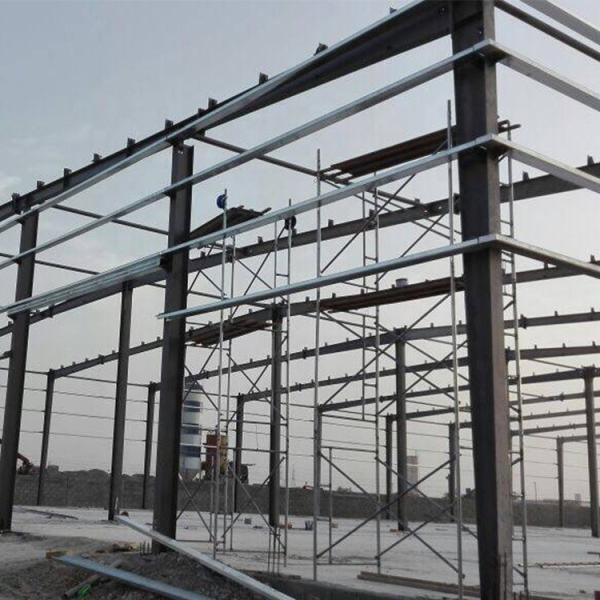 Carbon Prefabricated Steel Buildings Galvanized Or Painted Steel Frame Surface