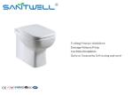 Hotel Bathroom Washdown Bathroom Toilet Commode with Watermark Certification