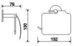 Sano Toilet Paper Holder Waterproof Sus304 Wall Mount Paper Roll Holder