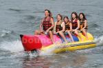 Inflatable Banana Boat For 5 Persons , Inflatable Towable Water Tube