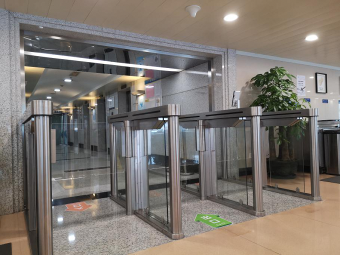 SS304 Easygate Cabinet Swing Speed Gate 550mm Channel 3