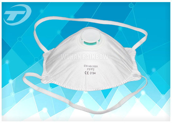 Disposable FFP1/2/3 Half Face Mask With Valve 94% BFE , Earloop Procedure Masks