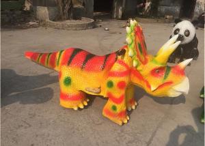 Quality 2.5 - 3m Long Yellow Dinosaur Battery Car Coin Operated Animatronic Dinosaur Ride wholesale