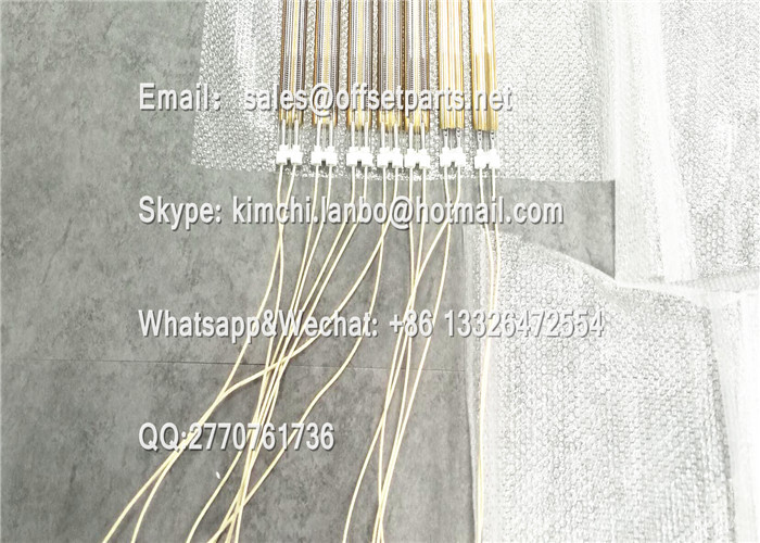 KBA infrared tube L=1080mm 2500W 380V part for KBA offset press printing machine