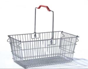 Quality Single Handle Stainless Steel Shopping Baskets Rust Preventing Custom wholesale