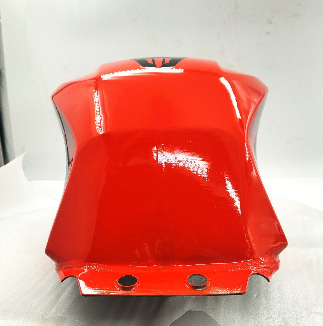 3rd Oil Fuel Tank Level Gauge For Steel Tricycle Scooter Orange