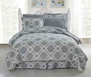 Quality Grey Printed Microfiber Comforter Full Microfiber Down Queen Size Washable wholesale