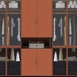 Private Label Bedroom Storage Closet Solid Wood Wardrobe Set with Contemporary
