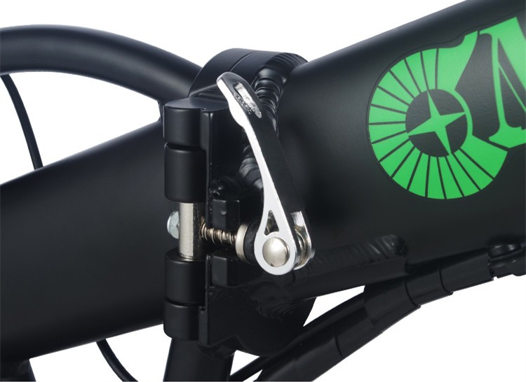 48V 20" Fat tire Ebike with Foldable Design and One Seat Capacity Range per Power 31-60 km