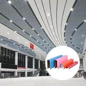 Quality 0.5mm-1.5mm Aluminium Baffle Ceiling Sound Absorbing For America Shopping Mall wholesale