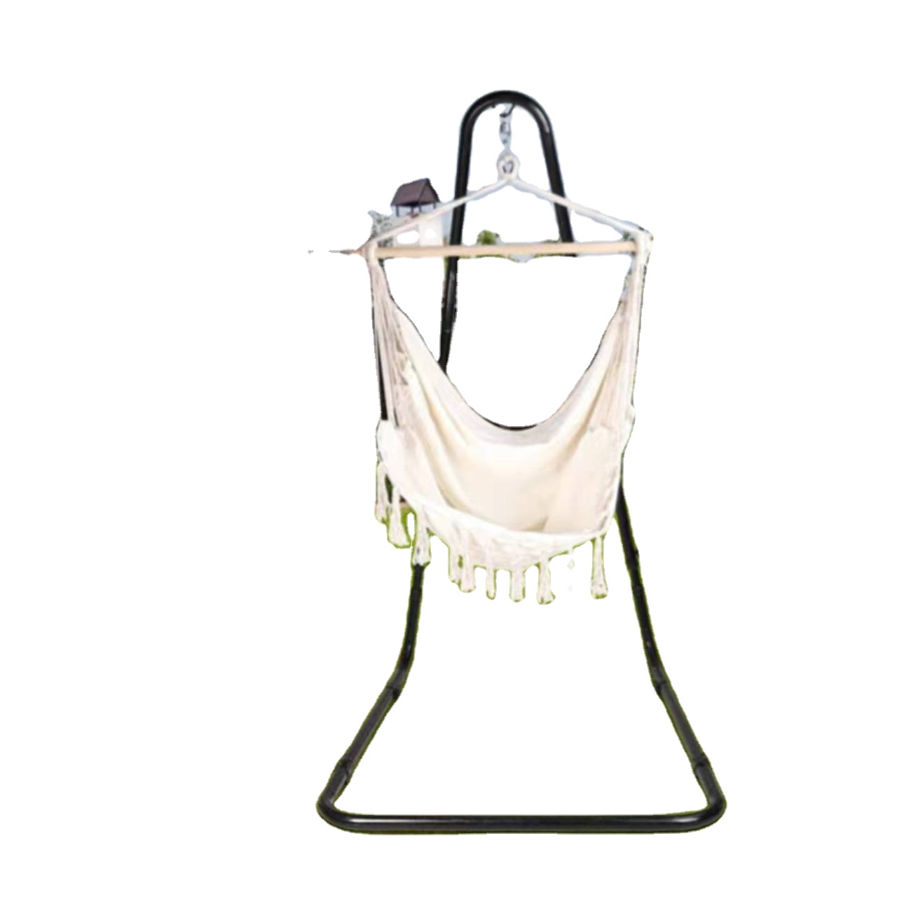 Adjustable Metal Curved Hammock Chair Swing Stand for Hanging Chairs in Modern Design