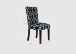 Classic Upholstered Accent Geometric Fabric Dining Room Chairs