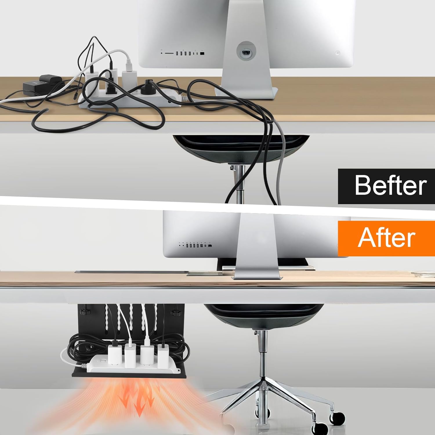 Organize Your Desk with Side Mount Clamp on Laptop Shelf and Under Desk Laptop Holder
