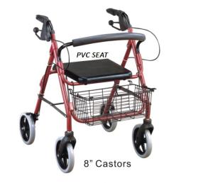 Quality Durable Shopping Rollator , Adults Drive Medical Aluminum Rollator wholesale