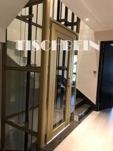 Quality 0.4m/s 5 Person VVVF Residential Home Elevator Stainless Steel Cabin Automatic Center Door Opening For Private House wholesale