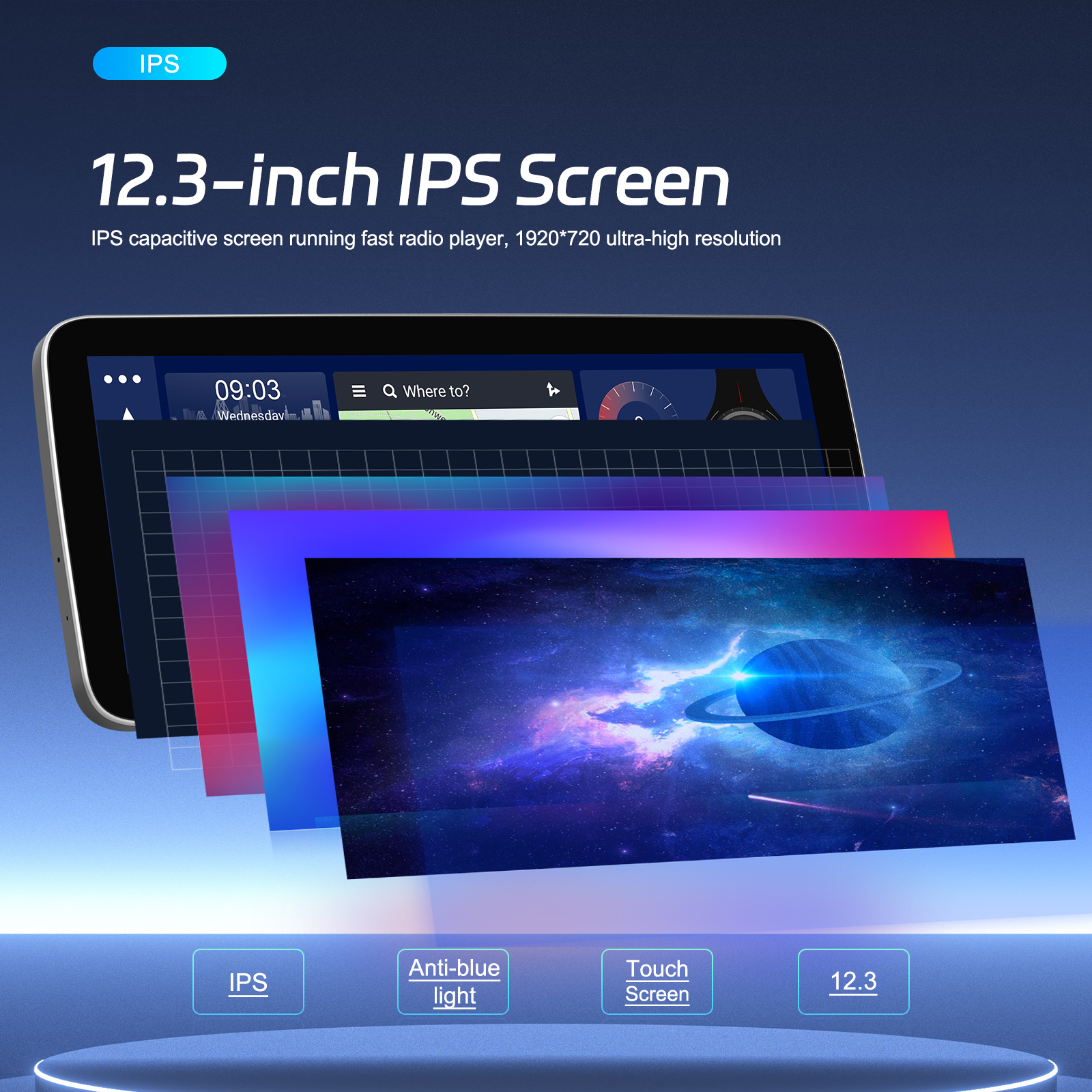 12.3" Android Car Radio with 8 Core 4G 64G Carplay DSP BT WIFI Navigation GPS DVD Player