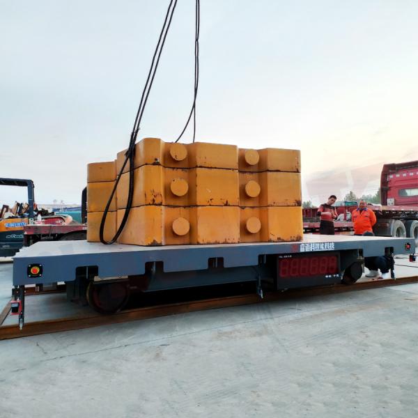Nuclear Industry Apply Heavy Duty 40 Ton Rail Transfer Trolley