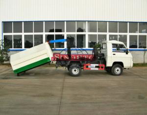 Quality Rear Hydraulic Hooklift Waste Collection Trucks 3m3 - 5m3 Body Volume wholesale