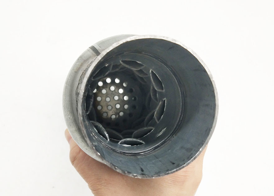 Id 2.25" 57mm Ss409 Exhaust Muffler Resonator Bottle Style