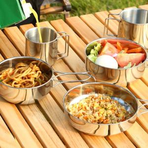 Quality OEM Hiking Picnic Outdoor Cookware Set Stainless Steel Non Stick wholesale