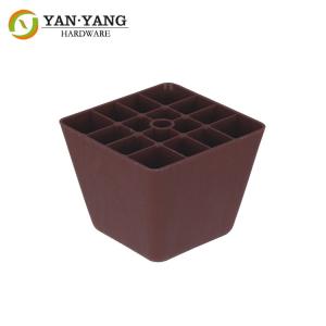 Quality Furniture Accessory Sofa Plastic Legs suqare shape leg wholesale