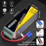 Powerful 4000mAh 6S Battery Dean 60C 6S LIPO BATTERY 22.2V 590g Discharge Rate
