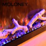 75inch Insert Electric Fireplace Fake Charcoal Remote Control Tilted Removable