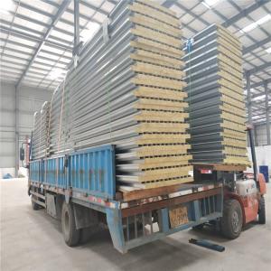 Quality 60minutes fire resistant 75mm rock wool roof panel for prefabricated buildings wholesale