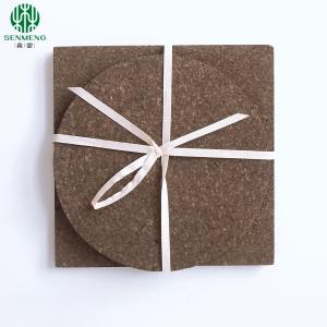 Quality Hot Sale Custom Size Natural Dark Eco-Friendly Cork Placemats Cork Trivets wholesale