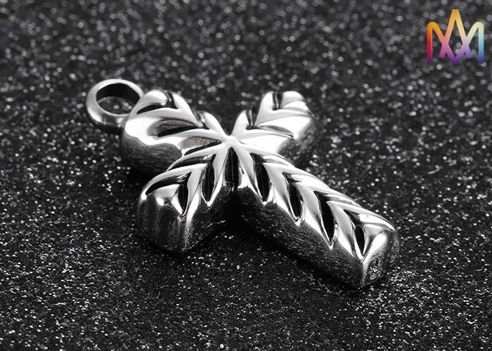 Cross Shaped Urn Necklace Charms