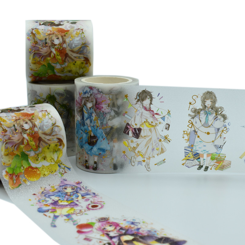 DEC Anime Character Clear PET Foil Washi Tape