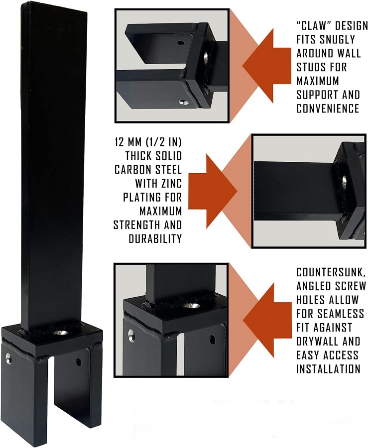 Heavy Duty Floating Shelf U-Bracket Professional Grade and ISO9001 Rohs CE 16949