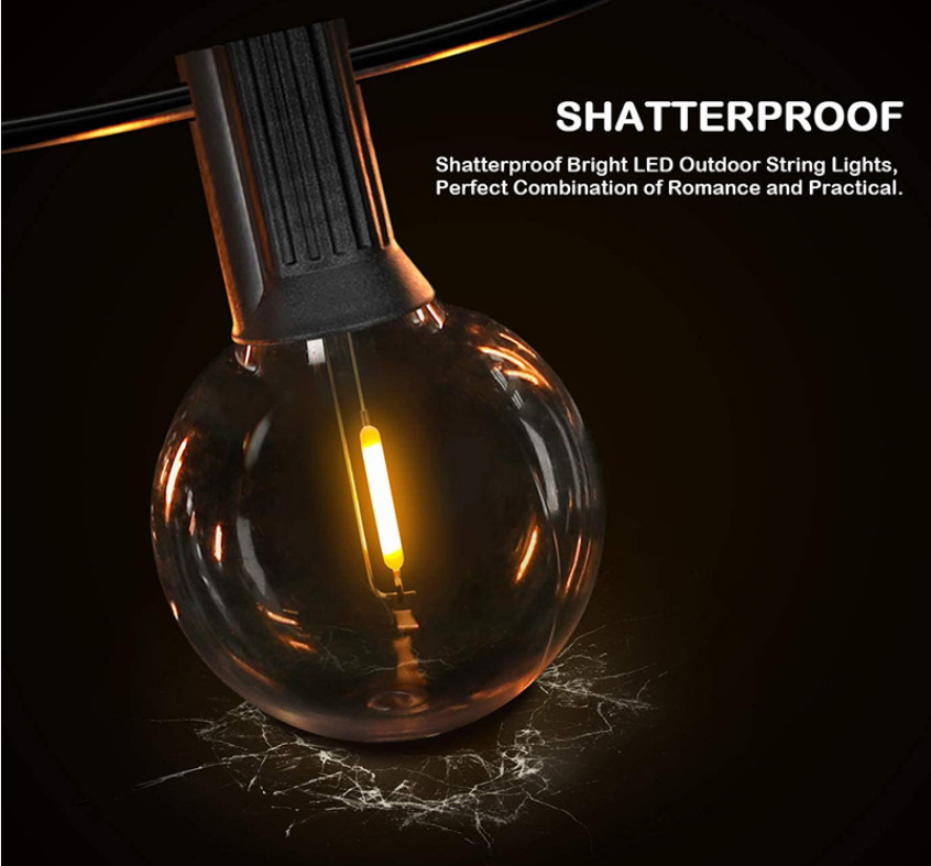 G40 LED String Bulb 2200K Waterproof , 1W 2W LED Edison Bulb