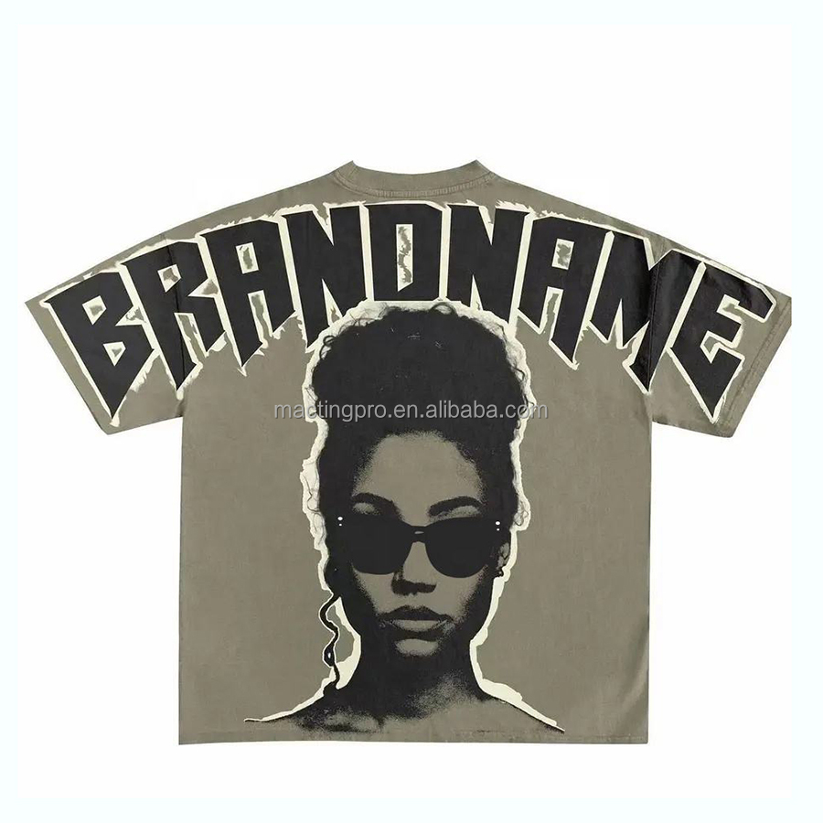 100% Cotton Fabric Mens Oversized Tshirt Dtg Print Logo Tee for Casual Daily Life