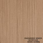 Engineered Wood Veneer Quarter Cut Of Silver Oak Sheet Thickness 0.4mm For For