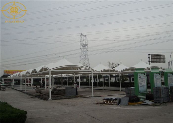 Fabric Roof Car Parking Tent Custom Size PVDF Membrane For Shelter Garage
