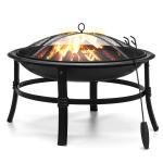 Travel-Friendly 26 Inch Fire Pit Perfect for Camping and Outdoor Gatherings