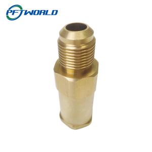 Quality Precision CNC Brass Machining Accessories, Brass Injector, Gold wholesale