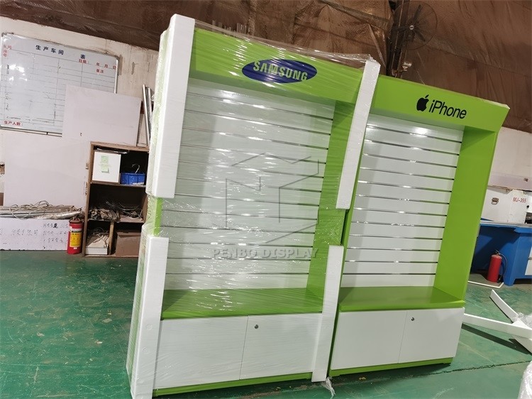 Slat Wall Display Phone Store Furniture Cabinet 5mm Thick MDF