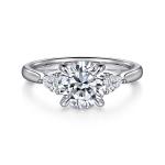 Round Cut Classic Grown Diamonds Lab Made Diamond Rings 18K 14K 10K 9K Platinum
