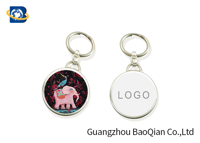 Cute Aniaml Image Lenticular Keychain 3D Effect Customizes Key Ring Eco - Friendly