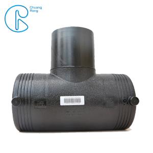 Quality Injection Molding HDPE Electrofusion Fittings PN16 SDR11 PE100 Reducing Tee For Water Tubing wholesale