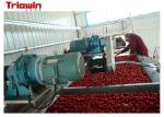 Complete Tomato Ketchup Processing Plant / Tomato Puree Making Machine Plastic