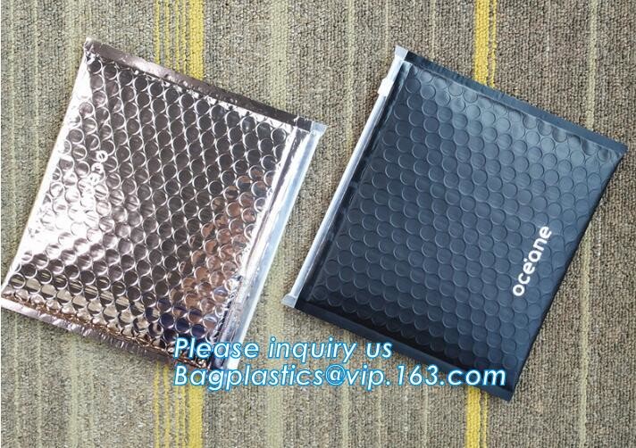 Cosmetic Pink Slider Padded Bag/Silver k Bag With Bubble,Padded Envelopes Cheap Aluminium Foil k Holographic