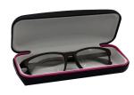 Fashion Black Hard Plastic Eyeglass Case Custom Printing